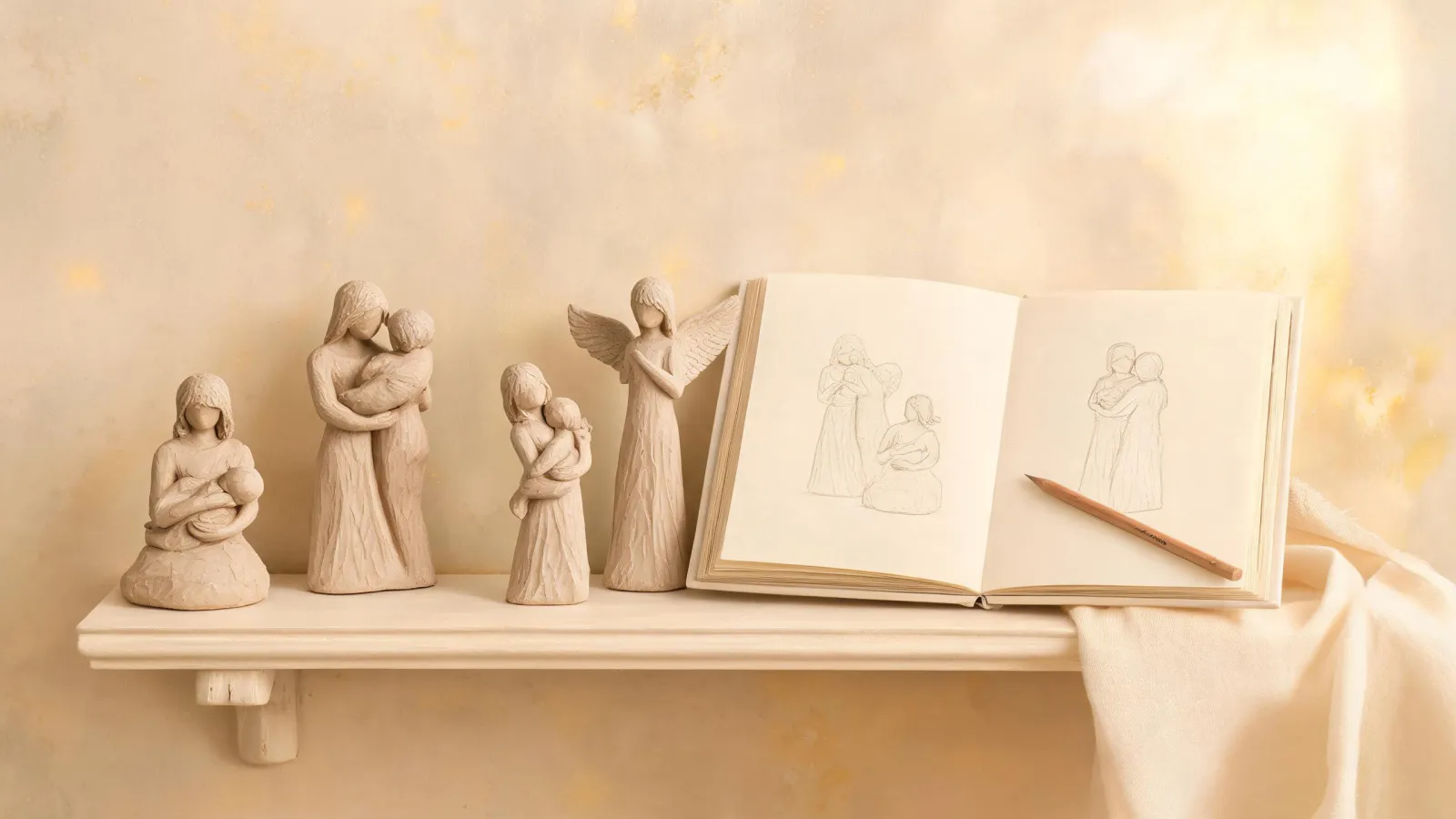 Willow Tree brand story display